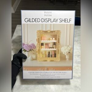 Gilded Display Shelf Five Below TikTok Viral Gold Brand New Room2Room